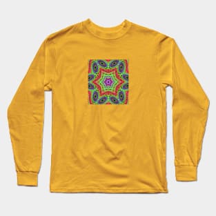 VoidStarsLatticesMandala Long Sleeve T-Shirt